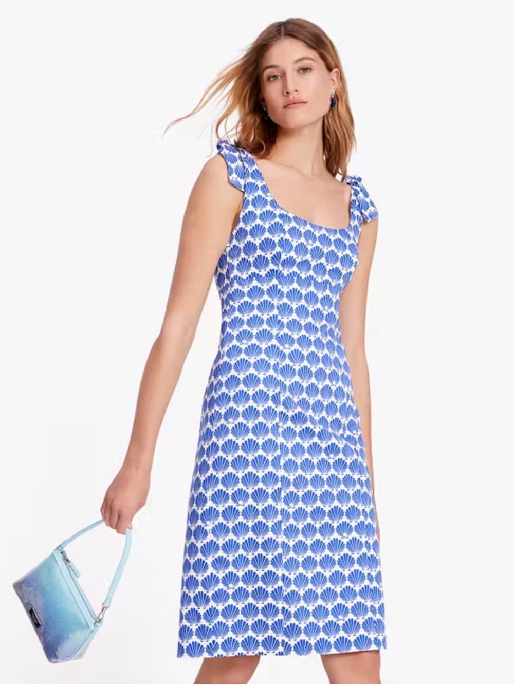 Kate Spade Shell Tie Shoulder Dress - Size 0